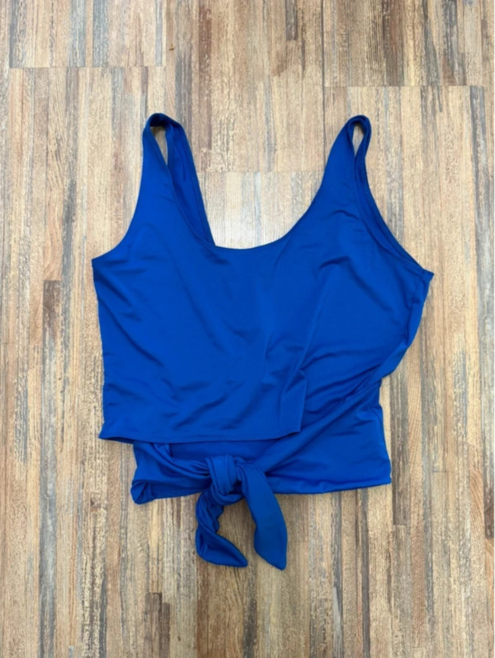 Fabletics X Demi Lovato wrap tank best for a small to medium